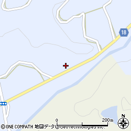 熊本県山鹿市鹿北町岩野223周辺の地図