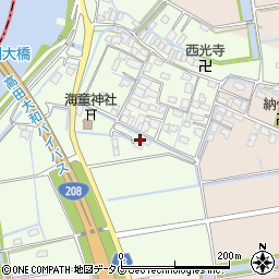 福岡県みやま市高田町徳島591周辺の地図