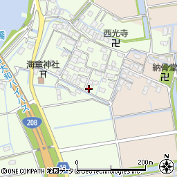 福岡県みやま市高田町徳島564周辺の地図