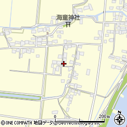 福岡県柳川市大和町中島2521周辺の地図