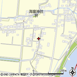 福岡県柳川市大和町中島2516周辺の地図