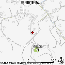 福岡県みやま市高田町田尻805周辺の地図