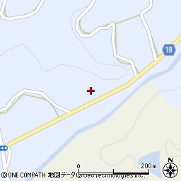 熊本県山鹿市鹿北町岩野221周辺の地図