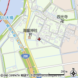 福岡県みやま市高田町徳島586周辺の地図