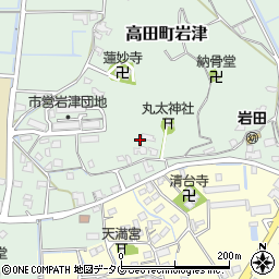 福岡県みやま市高田町岩津906周辺の地図