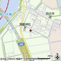 福岡県みやま市高田町徳島584周辺の地図