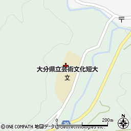 大分県立芸術文化短期大学　竹田キャンパス周辺の地図
