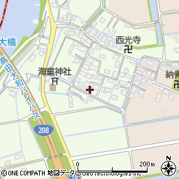福岡県みやま市高田町徳島579周辺の地図