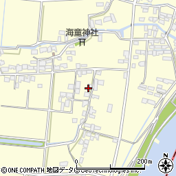 福岡県柳川市大和町中島2515周辺の地図