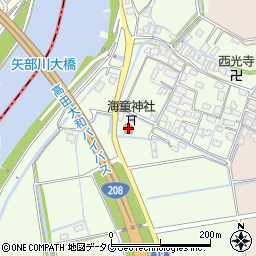 徳永公民館周辺の地図