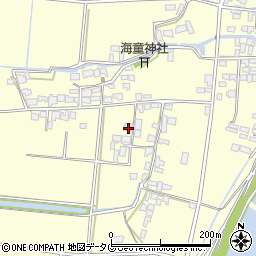 福岡県柳川市大和町中島2504周辺の地図