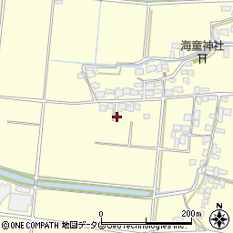 福岡県柳川市大和町中島2485周辺の地図