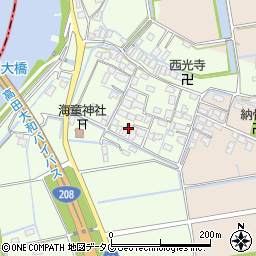 福岡県みやま市高田町徳島580周辺の地図