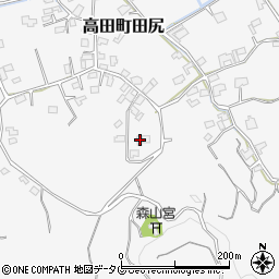 福岡県みやま市高田町田尻807周辺の地図
