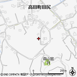 福岡県みやま市高田町田尻839周辺の地図