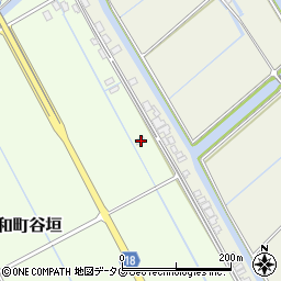 福岡県柳川市大和町谷垣60周辺の地図