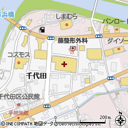 ホームワイド臼杵店周辺の地図