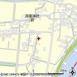 福岡県柳川市大和町中島2327周辺の地図
