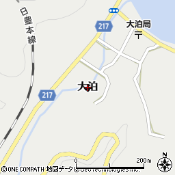 大分県臼杵市大泊周辺の地図