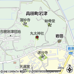 福岡県みやま市高田町岩津901周辺の地図