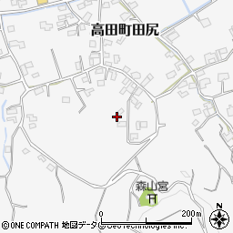福岡県みやま市高田町田尻838周辺の地図