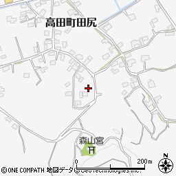 福岡県みやま市高田町田尻809周辺の地図
