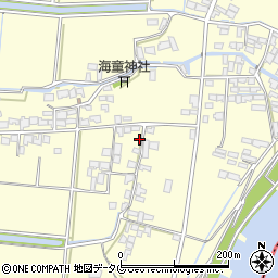 福岡県柳川市大和町中島2513周辺の地図