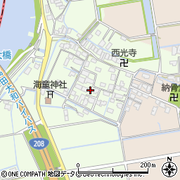 福岡県みやま市高田町徳島571周辺の地図
