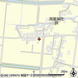 福岡県柳川市大和町中島2495周辺の地図