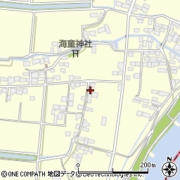 福岡県柳川市大和町中島2328周辺の地図