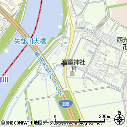 福岡県みやま市高田町徳島662周辺の地図