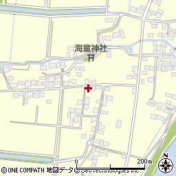 福岡県柳川市大和町中島2507周辺の地図