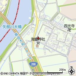 福岡県みやま市高田町徳島640周辺の地図