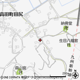 福岡県みやま市高田町田尻991周辺の地図