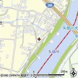 福岡県柳川市大和町中島2218周辺の地図