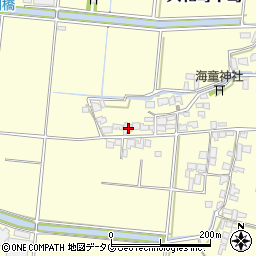 福岡県柳川市大和町中島2400周辺の地図