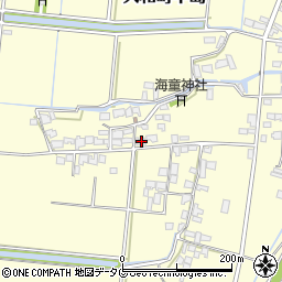 福岡県柳川市大和町中島2377周辺の地図