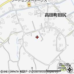 福岡県みやま市高田町田尻853周辺の地図