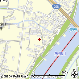 福岡県柳川市大和町中島2243周辺の地図