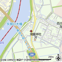 福岡県みやま市高田町徳島1158周辺の地図