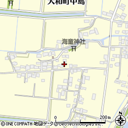 福岡県柳川市大和町中島2358周辺の地図