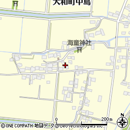 福岡県柳川市大和町中島2375周辺の地図