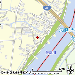 福岡県柳川市大和町中島2217周辺の地図