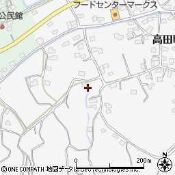 福岡県みやま市高田町田尻460周辺の地図