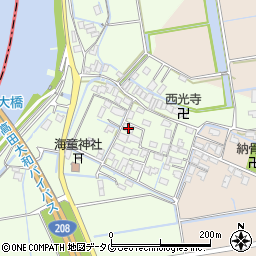 福岡県みやま市高田町徳島573周辺の地図