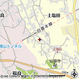 大分県臼杵市上塩田483-2周辺の地図