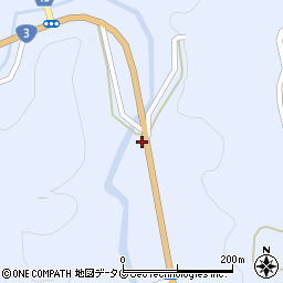 熊本県山鹿市鹿北町岩野58周辺の地図