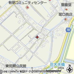 福岡県柳川市大和町皿垣開950周辺の地図