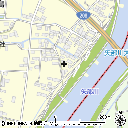 福岡県柳川市大和町中島2219周辺の地図