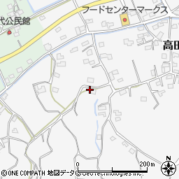 福岡県みやま市高田町田尻461周辺の地図